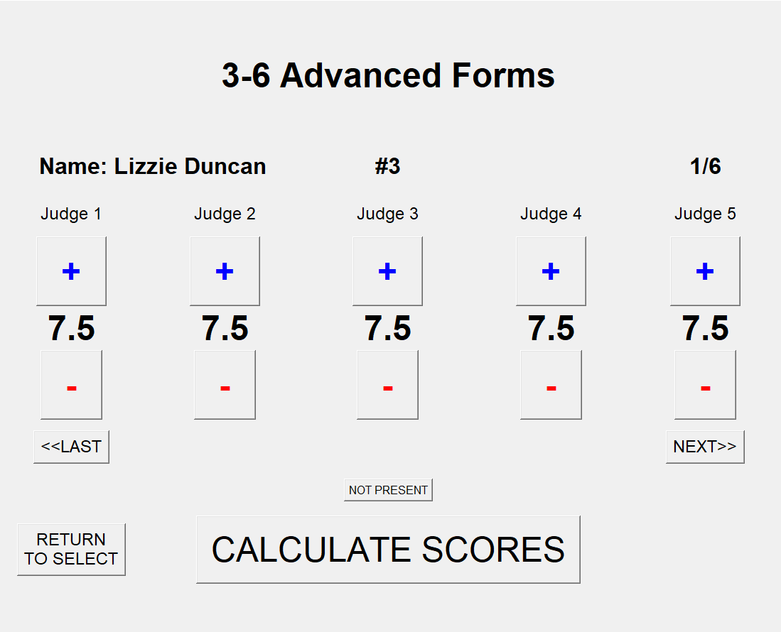 screenshot of scorekeeping with python program